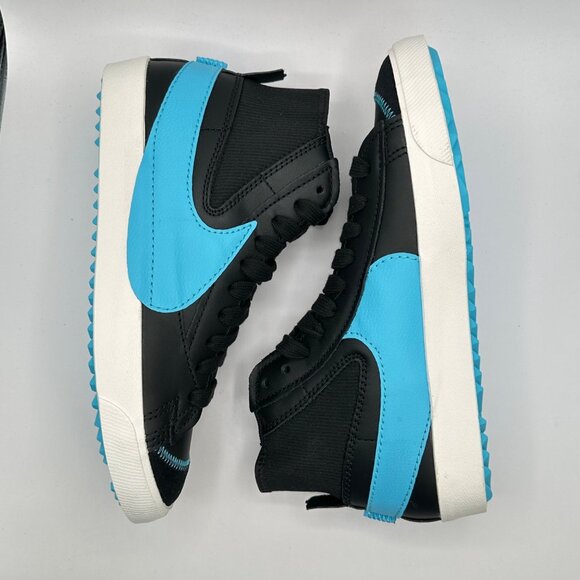 Men’s Nike Blazer Mid '77 Jumbo Black Baltic Blue FD0278-001 Size 11.5 - Picture 8 of 12